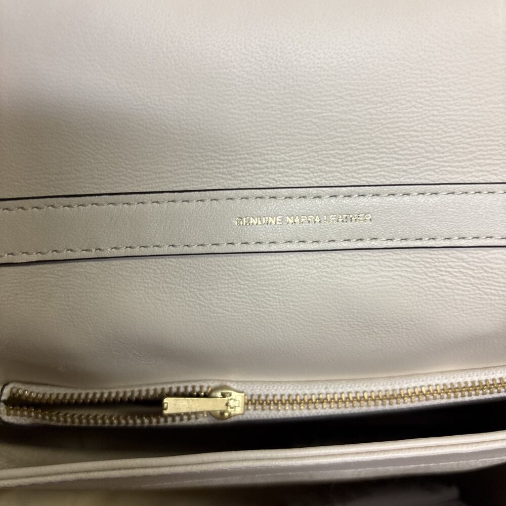 NEW Coach Times Square Tabby Shoulder Bag 20 With Quilting Brass/ Chalk $495 - Picture 6 of 11